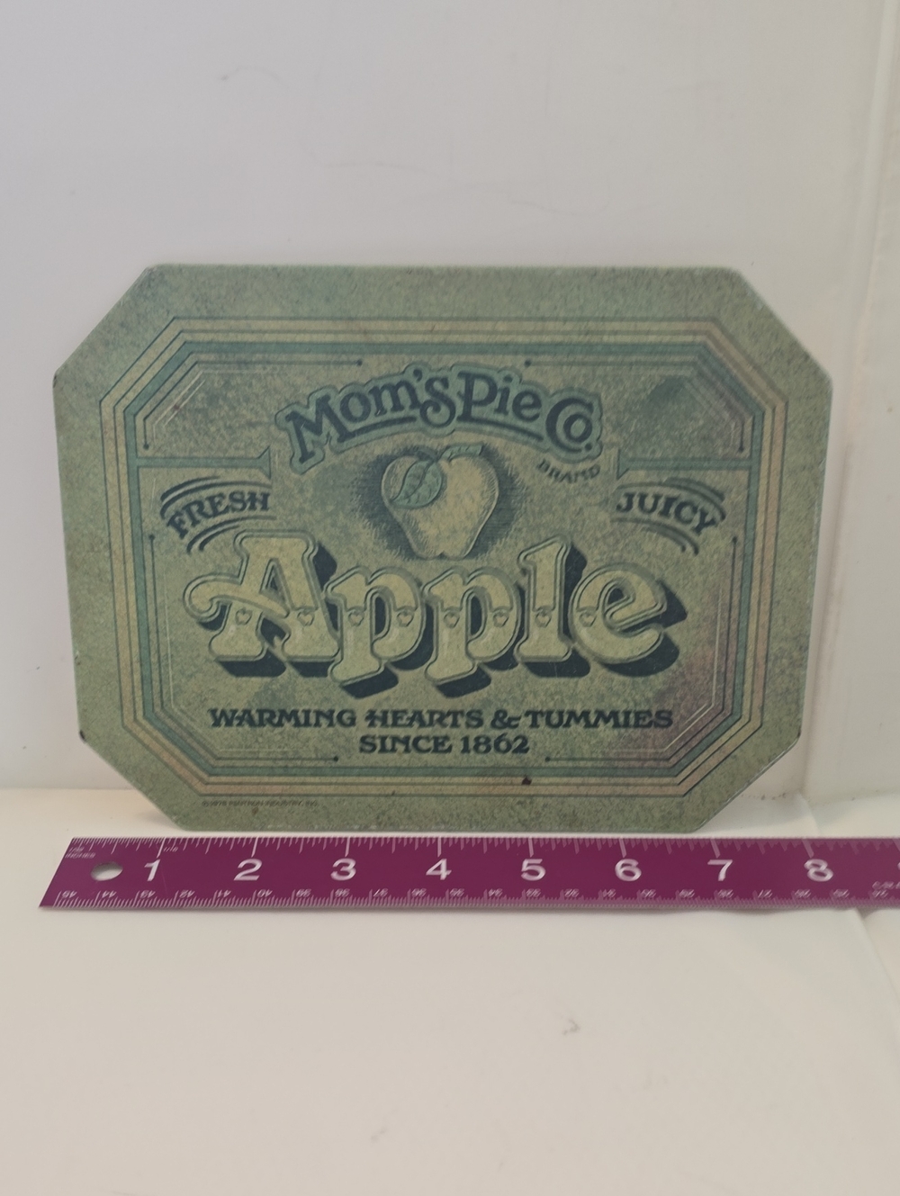 Vintage 1978 Ballonoff Mom's Pie Co Apple Insulated Hot Mat Trivet USA 8"